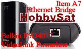 Front and Bottom - Belkin F5D4077 VideoLink Powerline Internet Ethernet Bridge Adapter video streaming media player